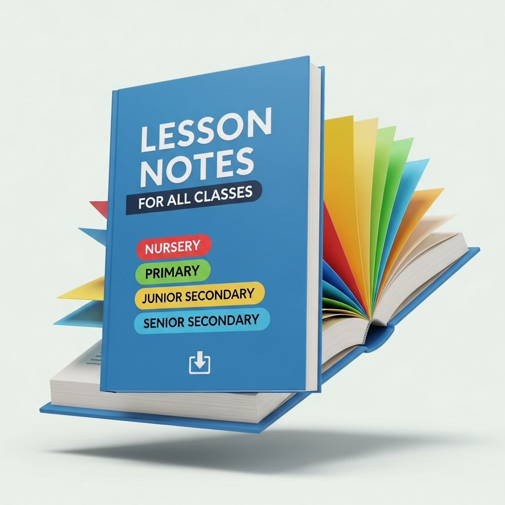 Download our extensive collection of lesson notes for all classes – Nursery, Primary, Junior Secondary, Senior Secondary.