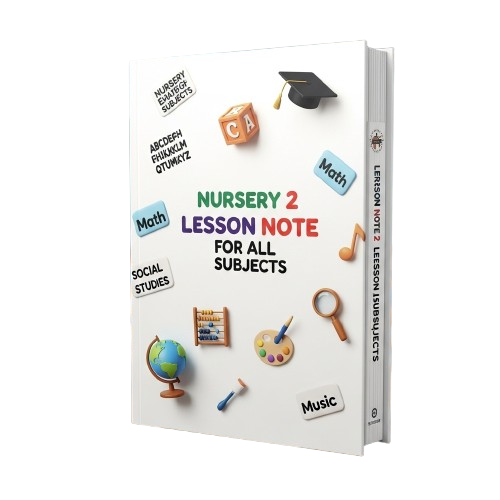 Nursery 2 Lesson Note For All Subjects and Classes