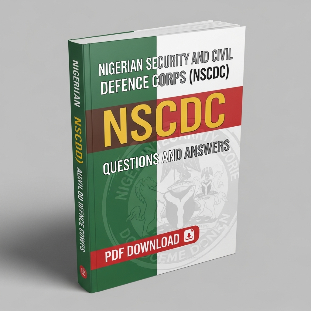 Nigerian Security and Civil Defence Corps (NSCDC) Questions and Answers PDF Download by macoach.com.ng