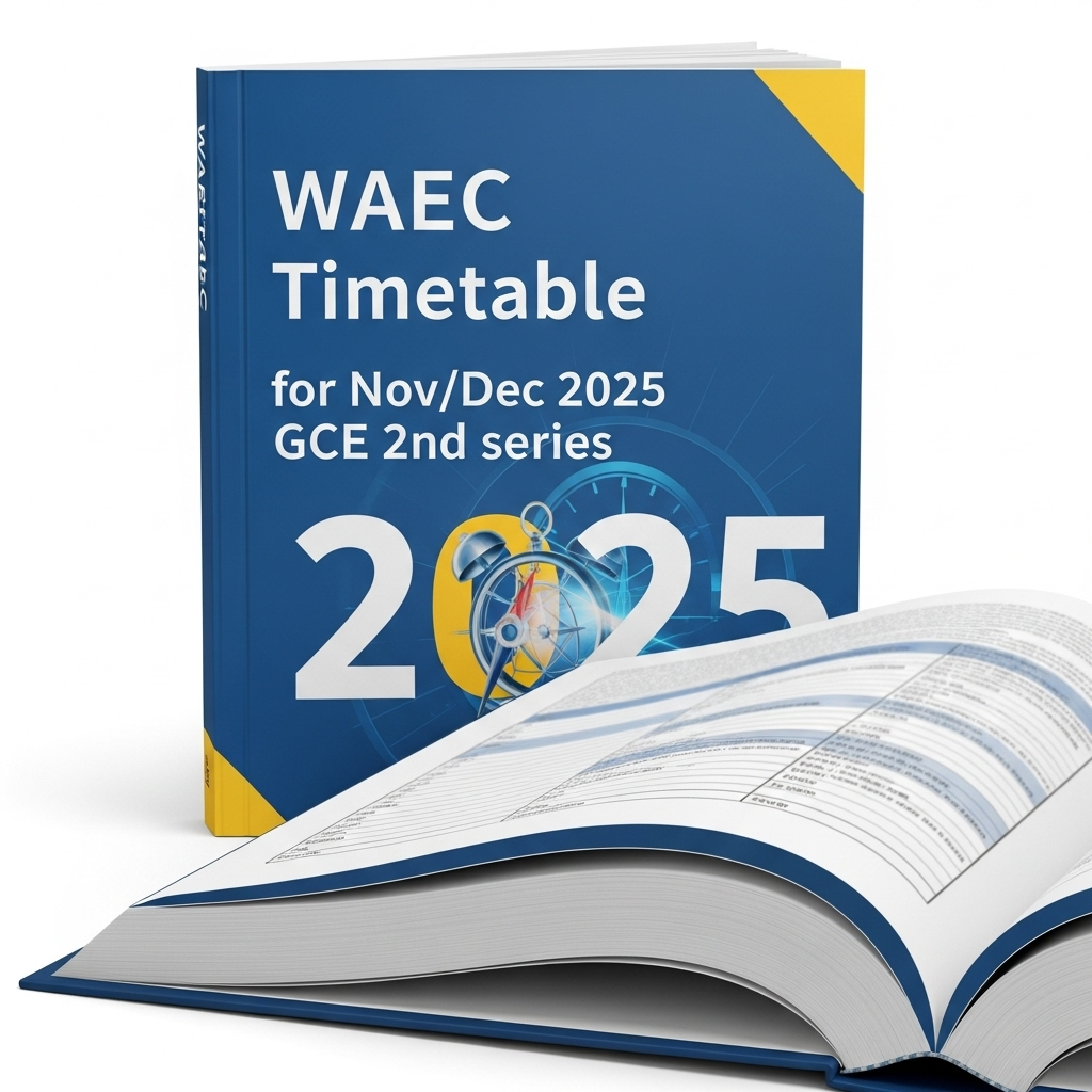 WAEC Timetable for Nov/Dec 2025 GCE 2nd series