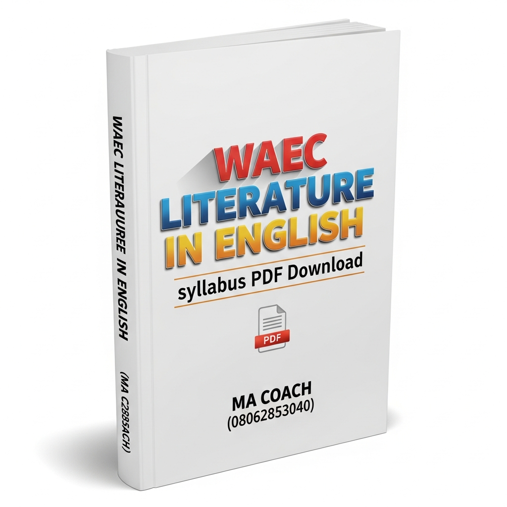 WAEC Literature in English Syllabus PDF Download by macoach.com.ng