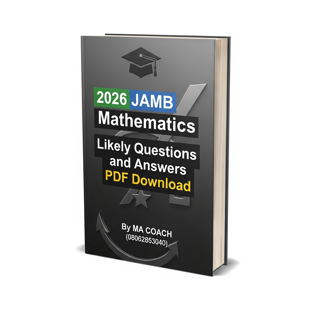 2026 JAMB Mathematics Likely Questions and Answer by macoach.com.ng
