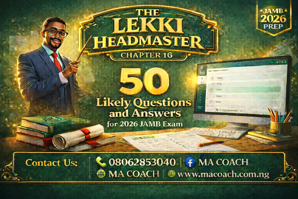 The Lekki Headmaster Chapter 10 Questions and Answers