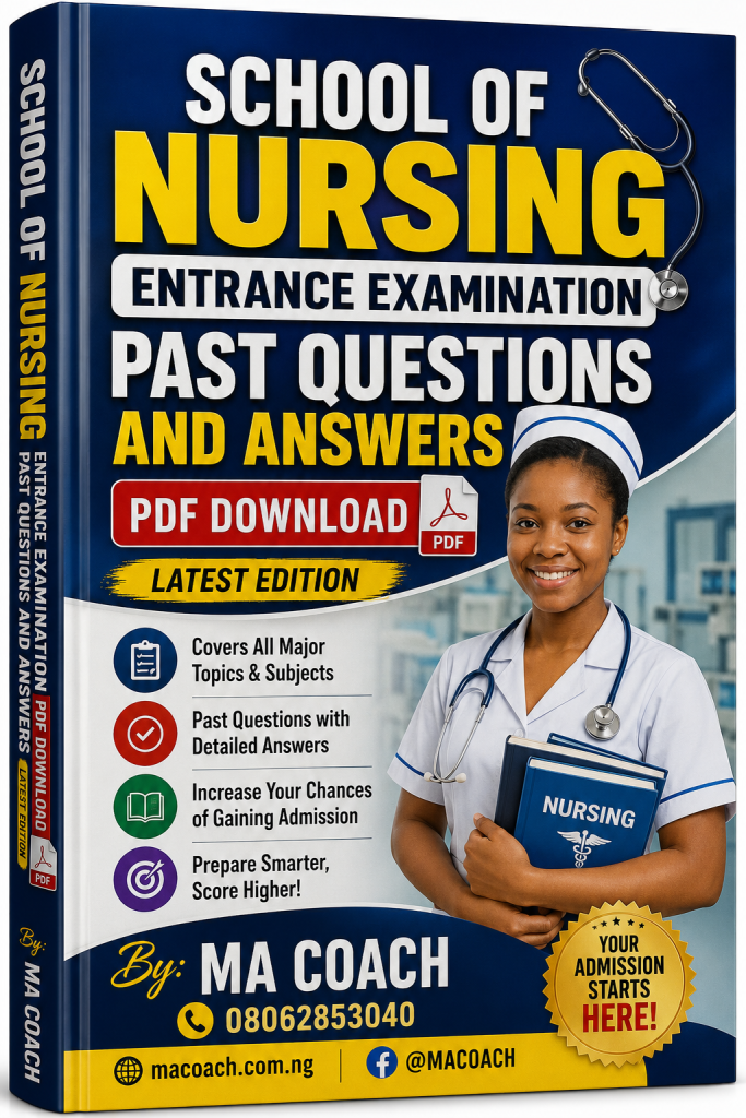 School of Nursing Entrance Examination Past Questions and Answers PDF Download (latest edition)