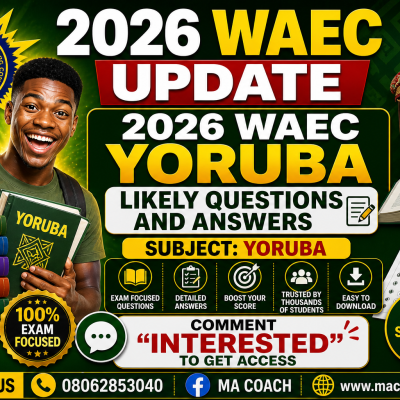 2026 WAEC YORUBA Likely questions and answers by macoach.com.ng