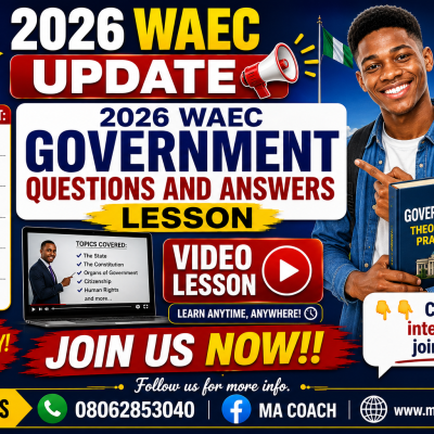 2026 WAEC Government Likely questions and answers