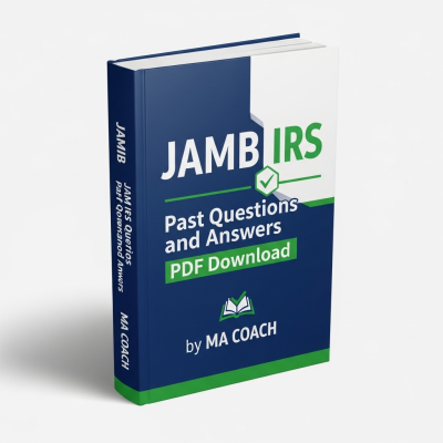 JAMB IRS Past Questions and Answers PDF by macoach.com.ng