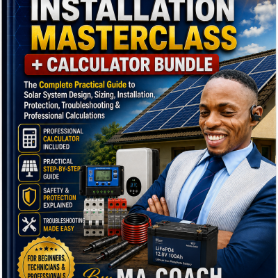 Solar System Design & Installation Ebook – Complete Guide to Solar Calculations, Sizing, Wiring & Installation